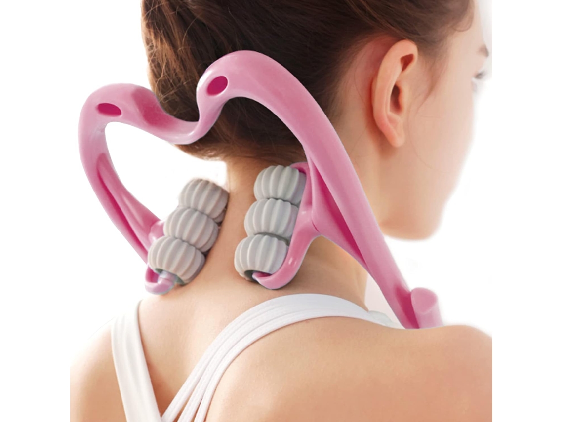 Massagem No Pescoço , Rolo De Massagem No Pescoço, Rolo De Pescoço, Pescoço, Zqkla Aquaforge (rosa)