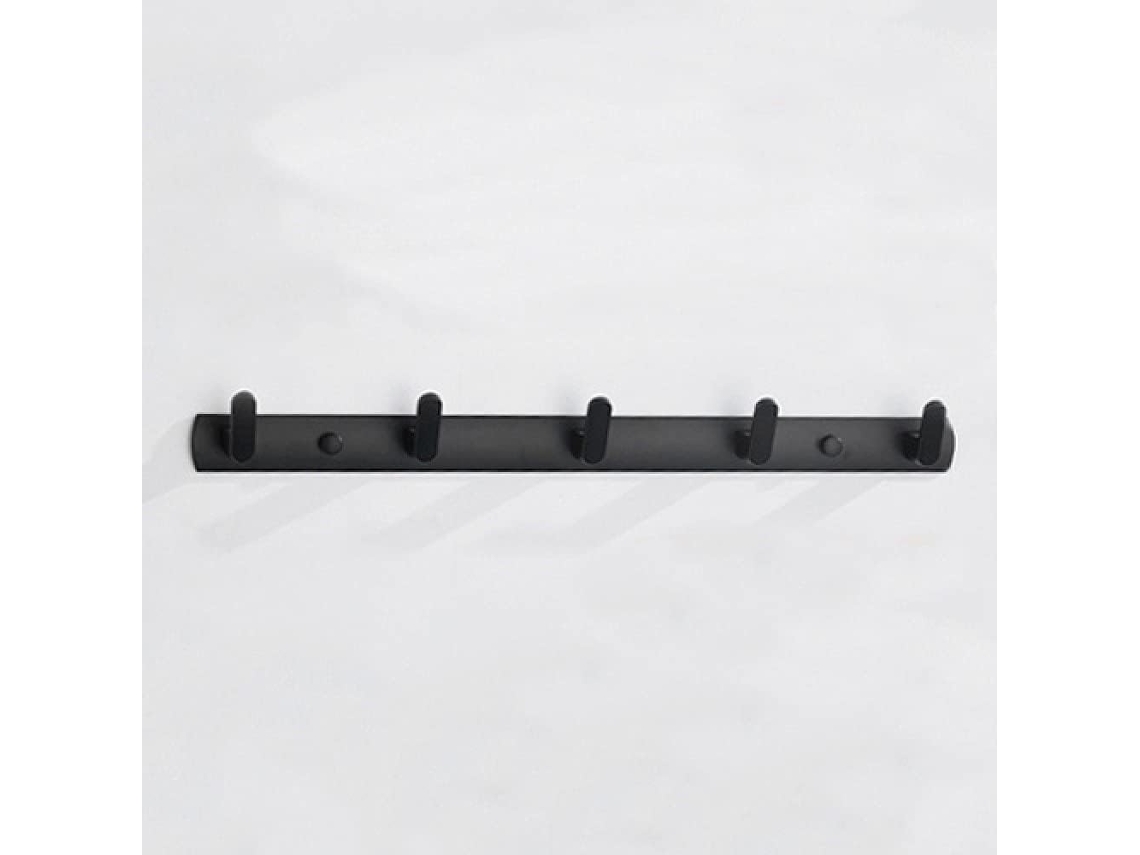 Cabideiro De Parede Para 3/4/5/6 Pessoas Com 5 Ganchos, Estrutura Resistente E Barra De Metal Para Pendurar.