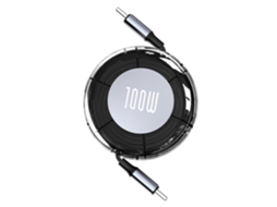 Cabo De Dados Tipo C De 100 W Com Velocidade De 480 Mbps Para Telefones De 15 Polegadas E Vários Dispositivos.