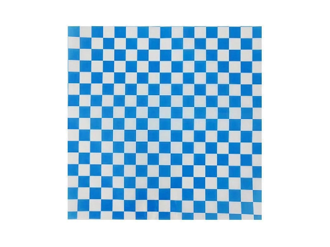 100 Unidades De Papel Manteiga Antiaderente Resistente A Óleo, Utensílios Cozinha, Azul - 18 X Cm