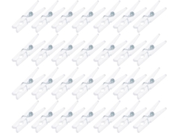 Uonlytech Conjunto De 100-mini Clips Transparentes Para Fotos E Roupas, Multiuso Em Pc E Aço, Para Artesanato Diy E