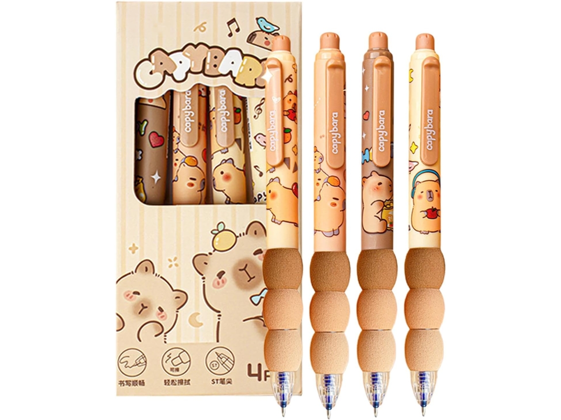 Canetas De Gel Apagáveis Com Desenhos Animados Da
