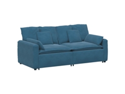 Modular Sofa, Modular Sofas Vidaxl Azul Veludo