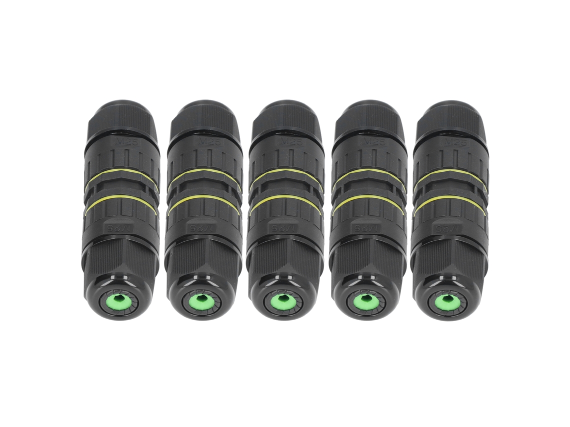 Laxiscreed Conectores Led Externos Para Iluminação De Pátios, Kit De 5 Unidades, Compatíveis Com Múltiplas Certificações