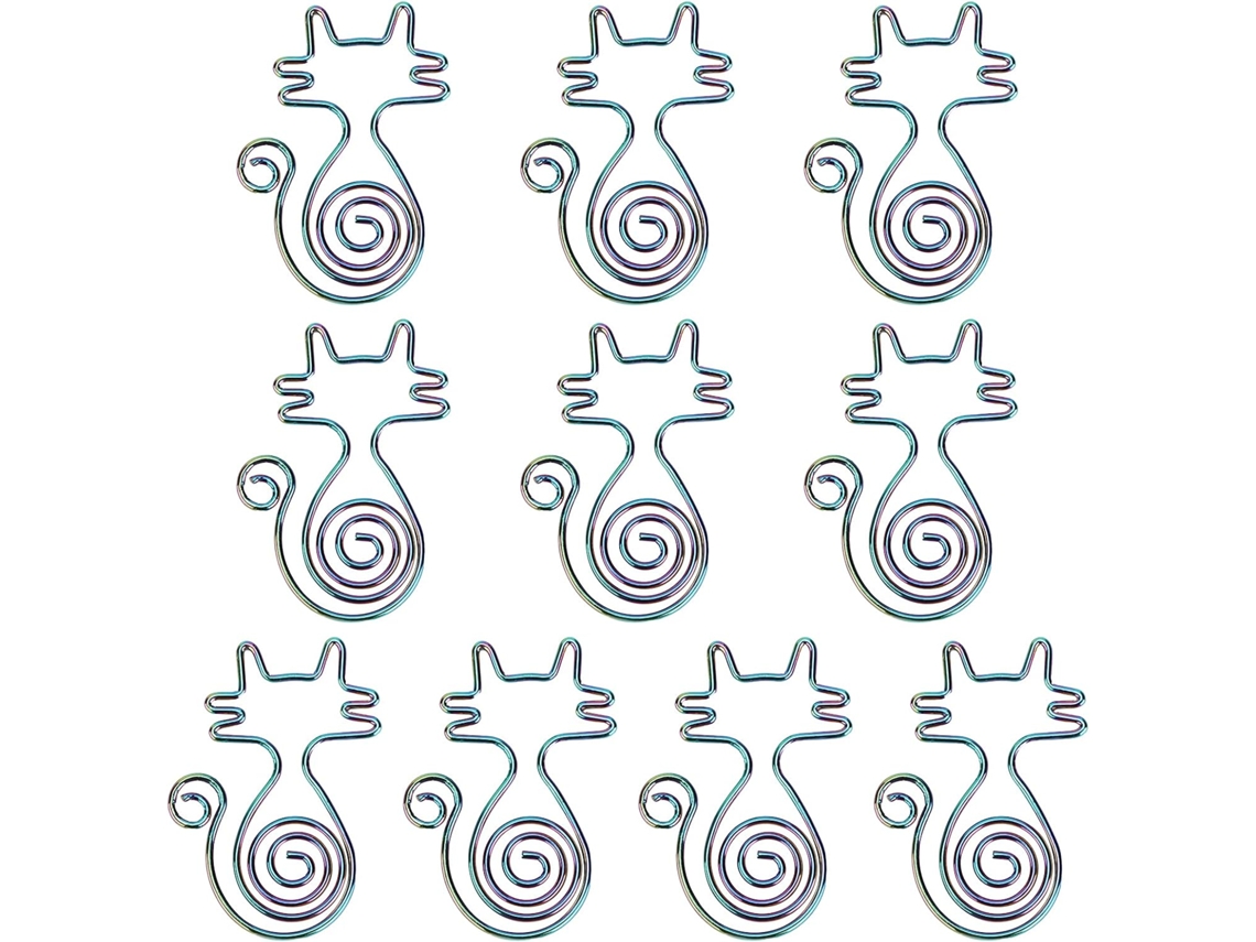 Haofy 10-clips De Papel, Arame De Ferro Alta Qualidade, Metal Durável E Resistente À Ferrugem, Leve E Portátil Para