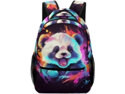 Mochilas Fofas Panda, Escolares Com Estampa Animais, De Viagem Para Excursões E Acampamentos, Tamanho Único