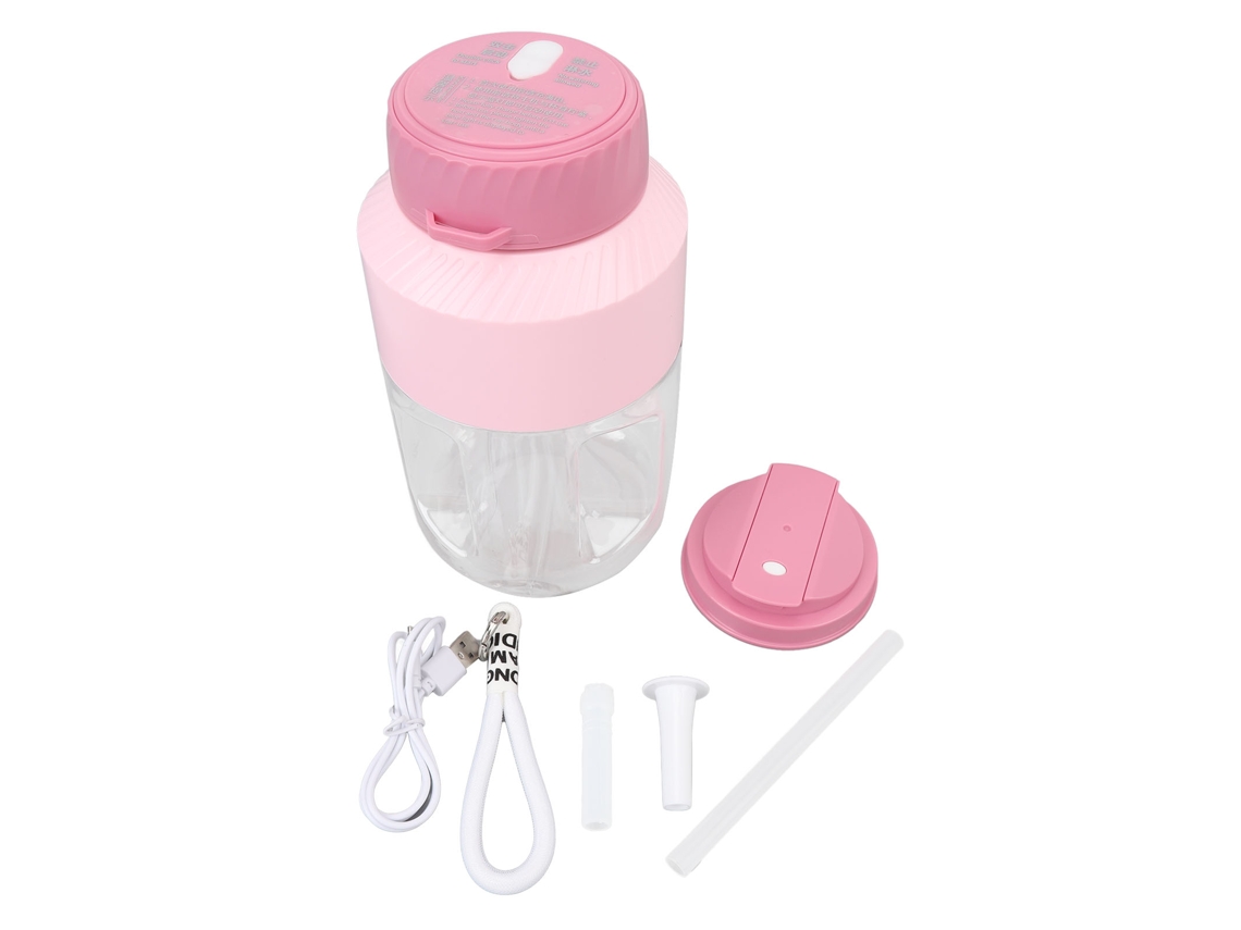 Liquidificador Portátil Recarregável 1l Rosa Sem Fio