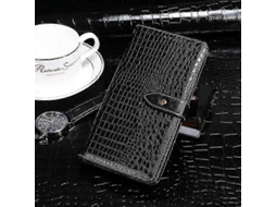 Black2026 For Blackview A90 Idewei Crocodile Texture Horizontal Flip Leather Case With Holder Card Slots Wallet(black)