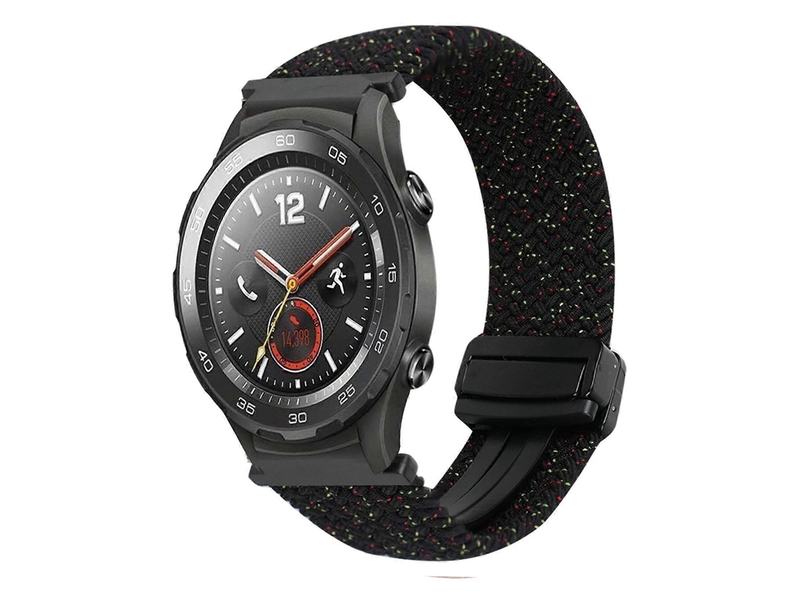 Pulseira Trançada Com Fecho Magnético Para Huawei Watch 2 De 20 Mm