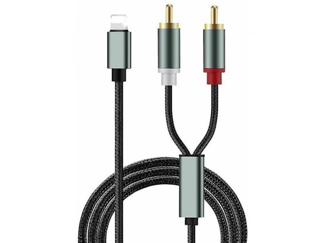 1 Cabo De Áudio Apple Para 2rca Lotus De Metro Comprimento Celular