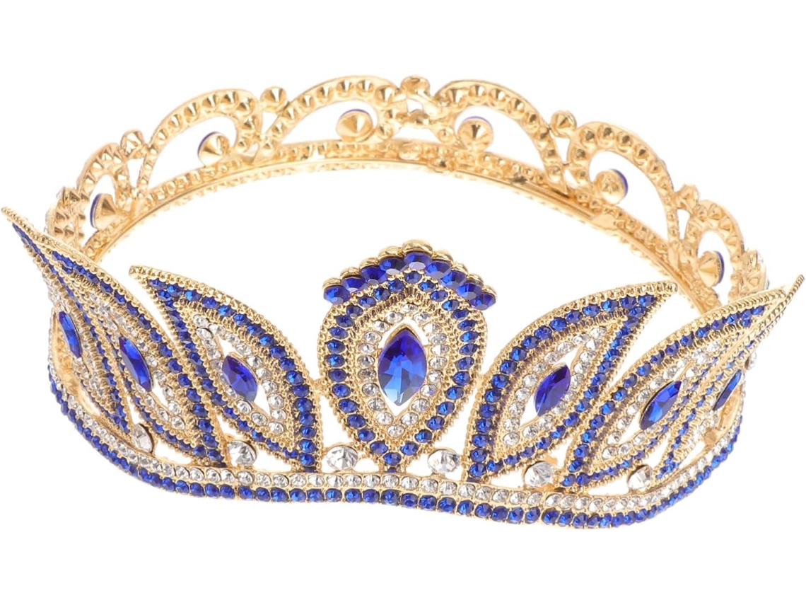 Tiara De Noiva Estilo Barroco, Peça Única, Para Baile De Formatura, Acessório De Cabelo Real.