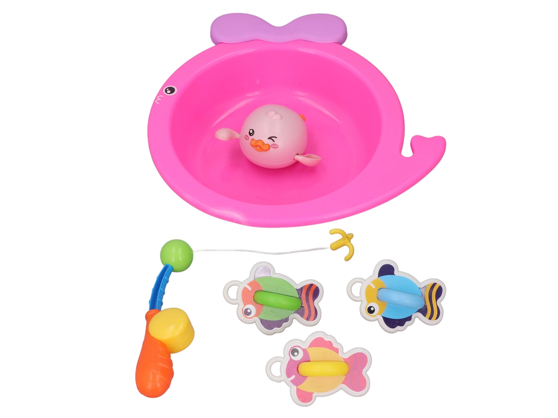 Primerox brinquedo de Pesca de Banho Infantil Peixe Cartoon Colorido Brincadeira Presente Aniversário 3+