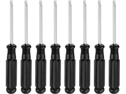 Conjunto De 8 Mini Chaves Fenda Sl2.5 Cabeça Chata, 9,2 Cm