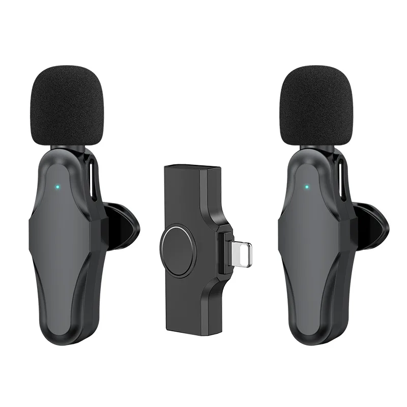 Microfone de Lapela Sem Fio 2.4g Tk para Transmissões Ao Vivo MDUG