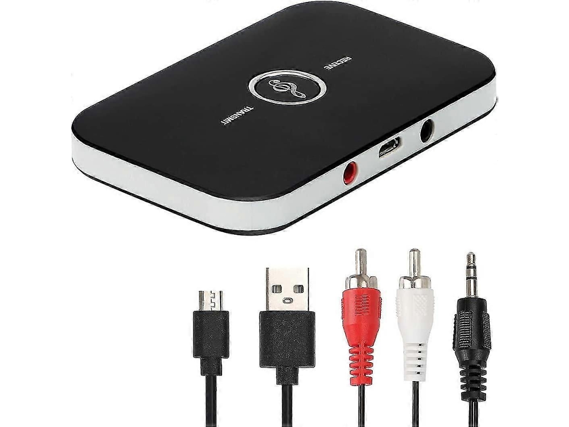 Adaptador Receptor Bluetooth 5.0, 2 Em 1: Receptor E Transmissor Com Saída De Áudio De 3,5 Mm E Adaptador/conversor De Áudio Rca Para Bluetooth.