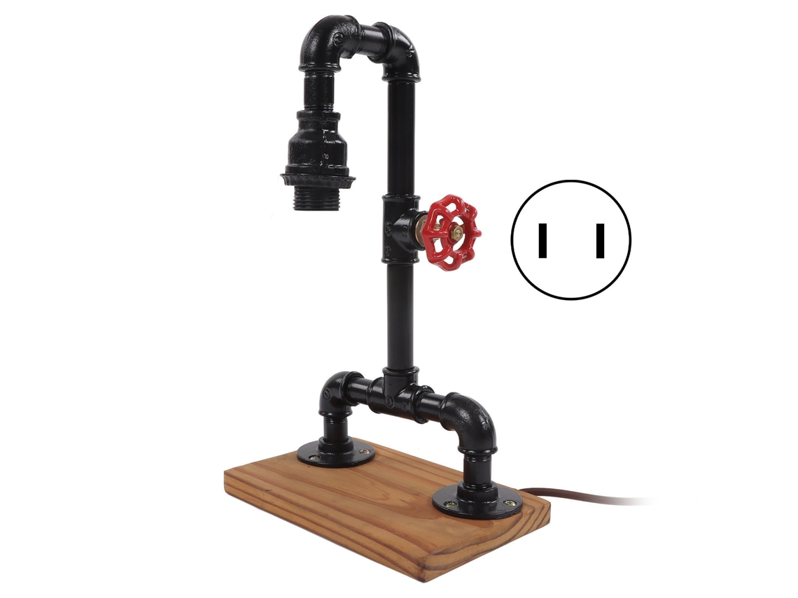 Rebe-lâmpada De Mesa Retrô Com Led Tubo De Água Decorativo Para Dormitório Restaurante Eua 110v