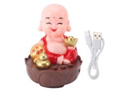 Estátua de Buda Sorridente com Música e USB para Casa e Escritório S/MARCA