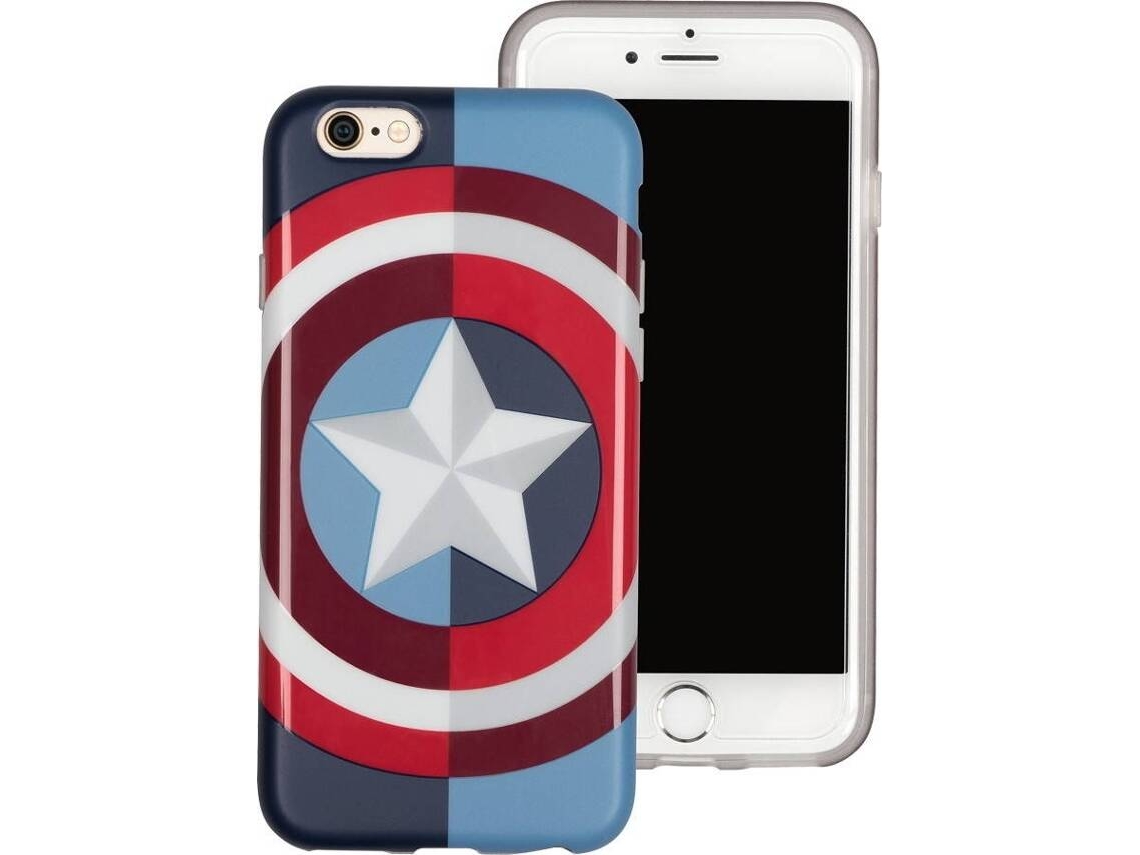 Capa iPhone 6, 6s, 7, 8 TRIBE Marvel CapitÃ£o AmÃ©rica Multicor