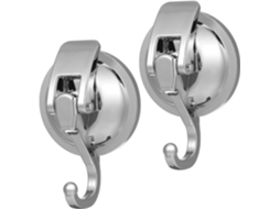 Ganchos De Sucção Com Design Minimalista, 2 Peças, Aço Inoxidável,