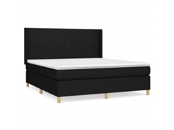 Box Spring Bed, Box Spring Beds Vidaxl Preto Tecido (160 X 200 Cm)