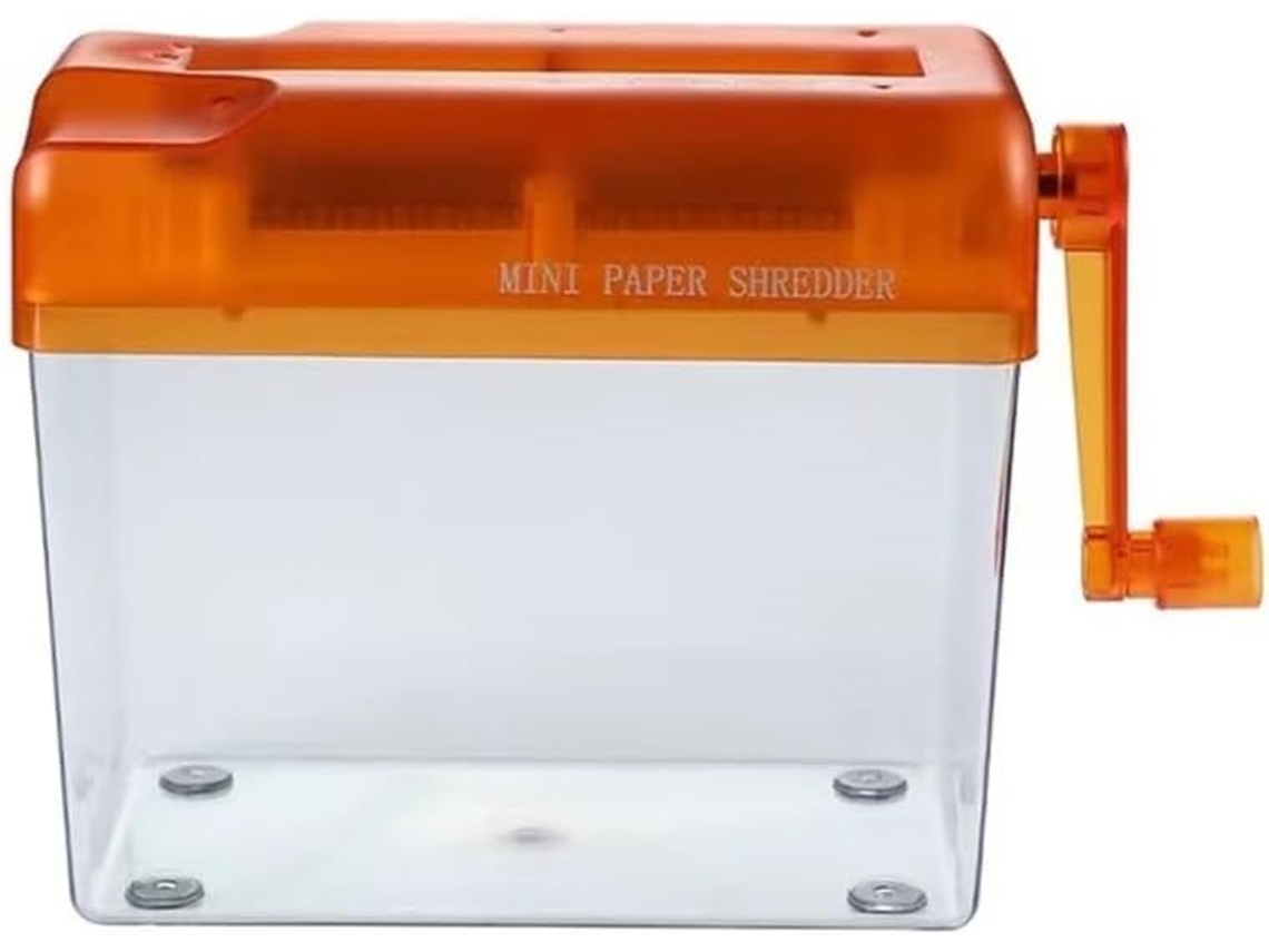 Mini Triturador de Papel Manual, Ferramenta para Cortar Documentos e Recibos. SFUSHOS