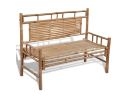 Vidaxl Banco De Jardim 120 Cm Bambu