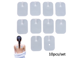10/20 Peças Massageador Elétrico Para Terapia Corporal 4x6cm Tens Stylus Eletrodo Pads Não Tecido Autoadesivo Gel Pasta Electro Stick Aquaforge