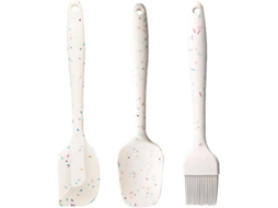 Conjunto De Pincéis De Silicone Para Óleo, Cabo Longo, Branco