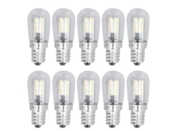10pcs Lâmpada Led E12 1,5w 500lm luz branca quente para lustre, teto, parede, 220v | S/MARCA