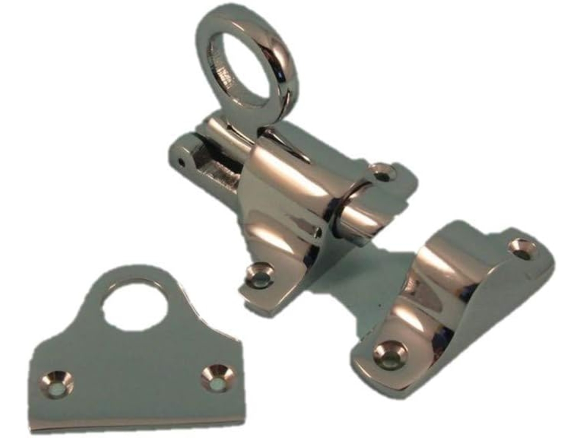 Conjunto De 2 Fechos De Porta Com Parafusos, Cromados, Da One Stop Diy