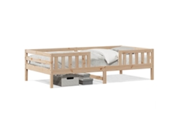 Cama Sem Colchão 75x190 Cm Madeira de Pinho Maciça MAISON EXCLUSIVE