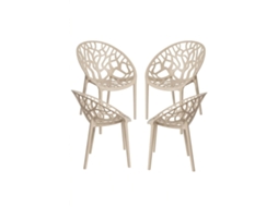 Pack 4 Cadeiras Nido Basic - Beige