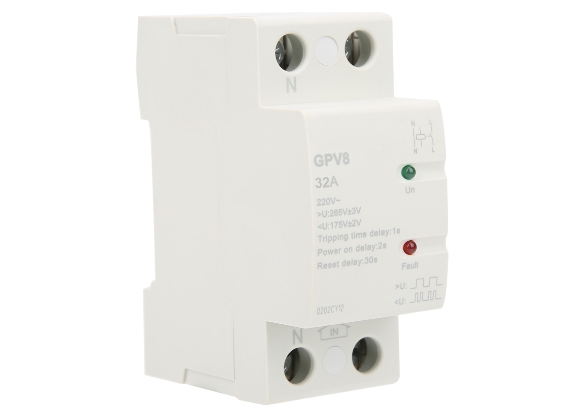 Laxiscreed Protetor De Voltagem Com Reinicialização Automática E Indicador Led Para Segurança Eletrónica