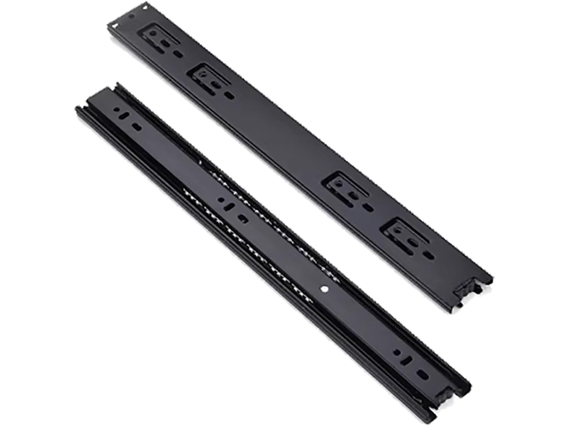 Corrediça Para Teclado, Trilho Telescópico Com Rolamento De Esferas, Fechamento Suave Sem Suporte, Corrediças Metálicas