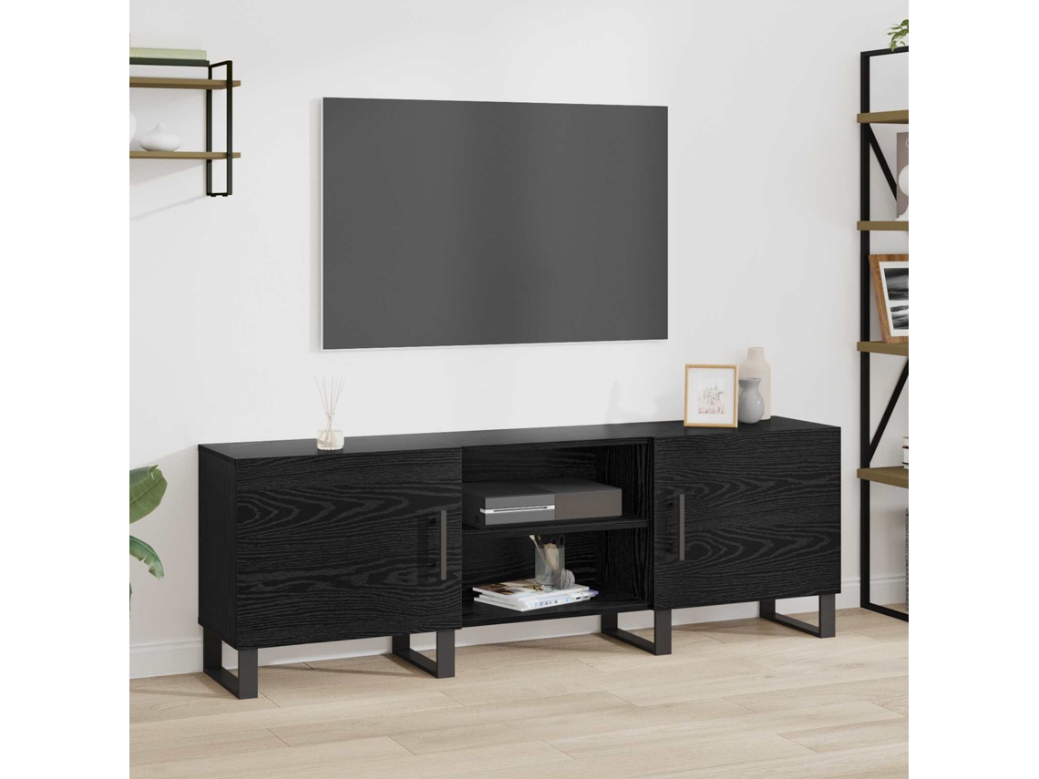 Vidaxl Gabinete Para Tv 150 X 30 X 50 Cm Carvalho Preto