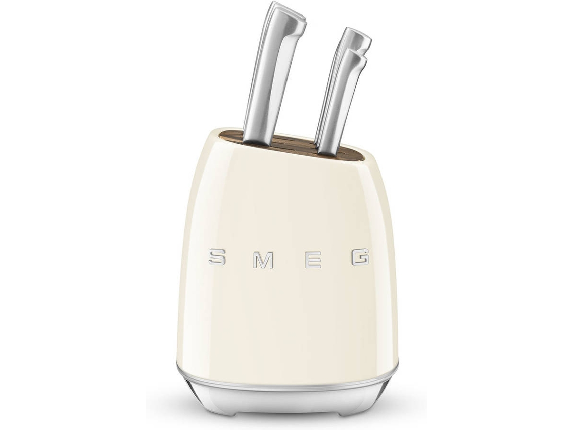Bloco de Facas SMEG Anni 50 KBSF02CR (6 Unidades - Creme)