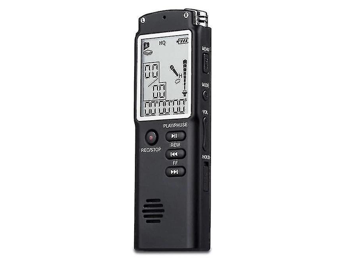 Gravador De Voz Digital Usb Gravador De Voz Profissional De 96 Horas Com Wav Mp3 Player 8gb Yizhood (preto)