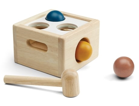 Jogo Didático PLAN TOYS, THE GREEN COMPANY Madeira - Rosa - 15.3 x 15.3 x 9.8 cm)