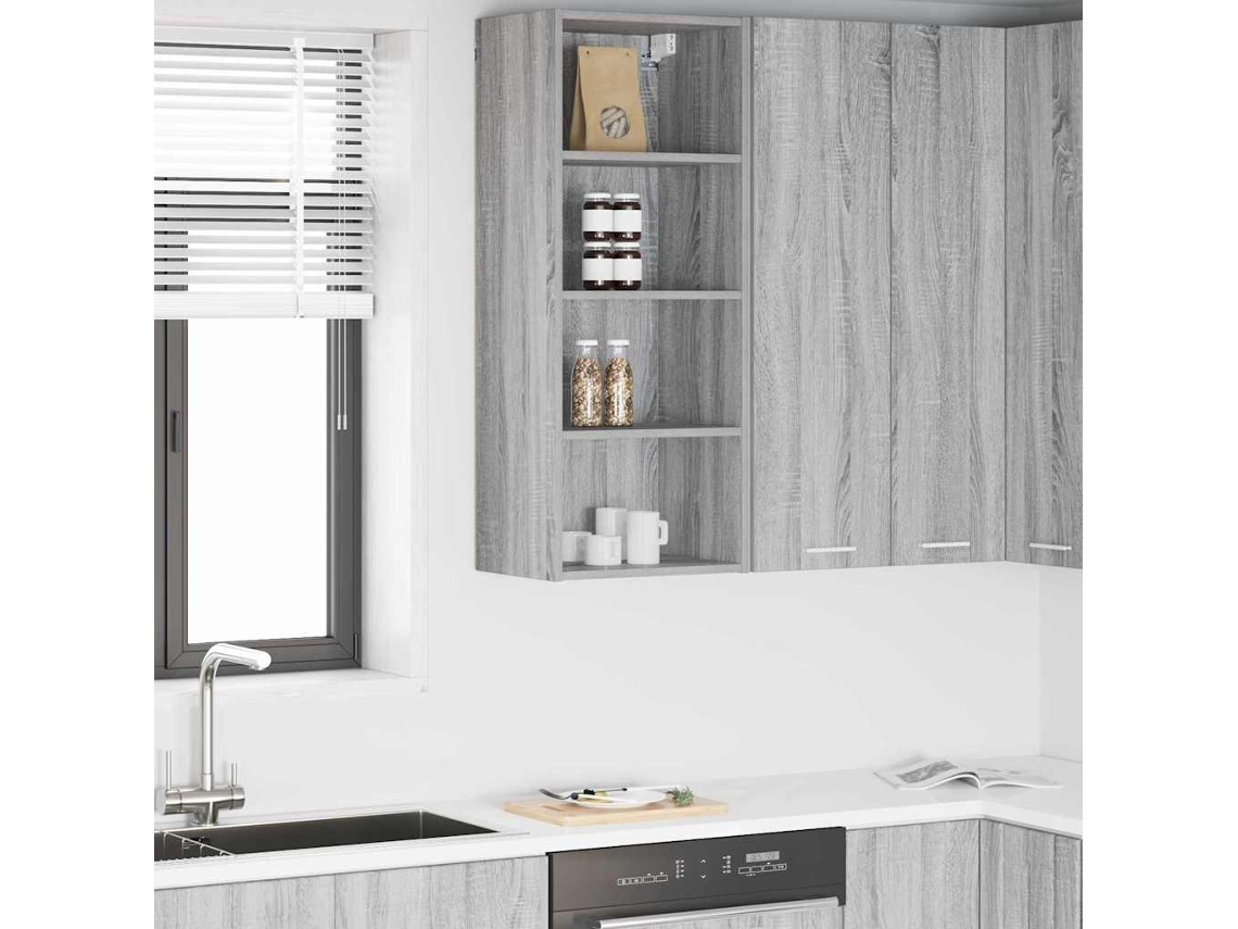 Vidaxl Armário Suspenso Cinza Sonoma 40 X 29,5 X 100 Cm