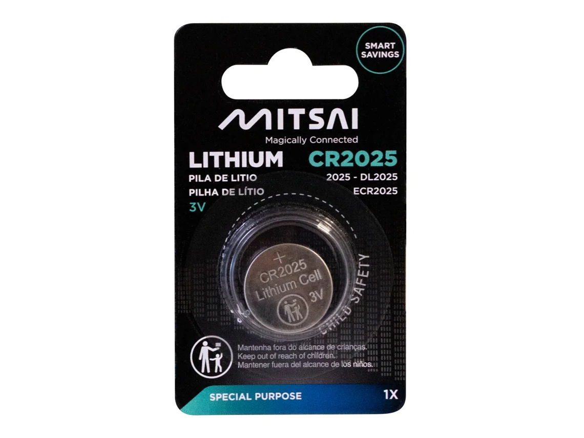 Pilha Não Recarregável MITSAI CR2025 (CR - 1 Unidade)