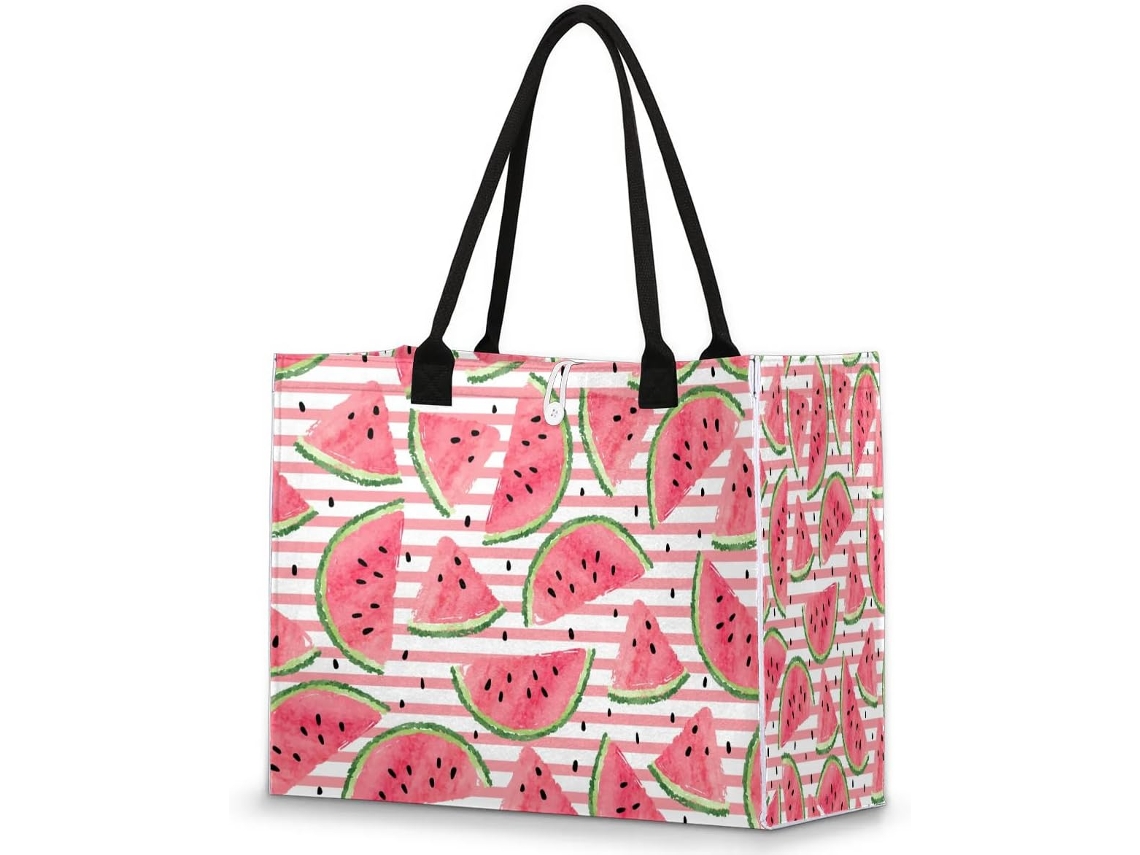 Bolsa Tropicallife Estampa de Melancia Listras 42x17x33 cm