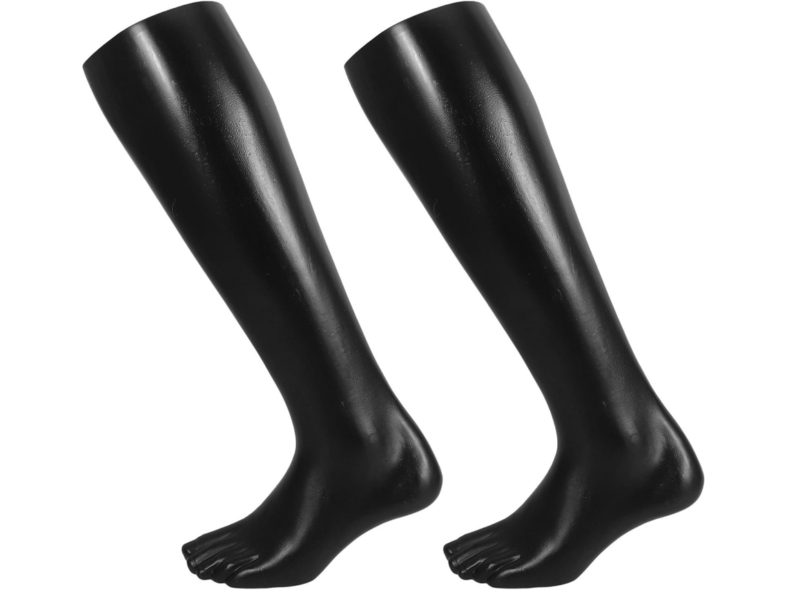 2 Meias De Manequim Pure Foot Nir, Plástico