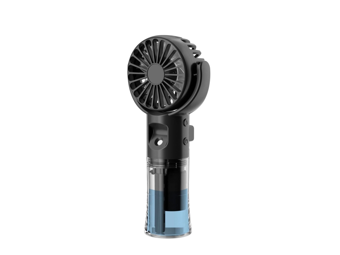 Ventilador portátil recarregável com borrifador, 55 ml