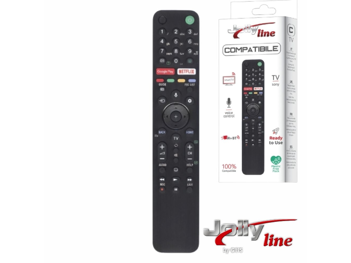 Controle universal para TVs LCD/LED Sony Smart TV com Bluetooth.