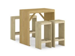 Garden Bar Set, Garden Bar Sets Vidaxl Marrom Madeira De Pinho (n/a)