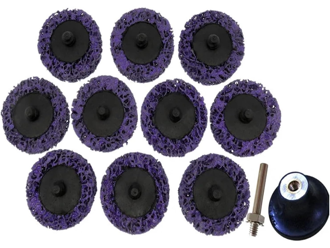 Kit De Discos Abrasivos Troca Rápida 50 Mm (2 Polegadas), Desbaste
