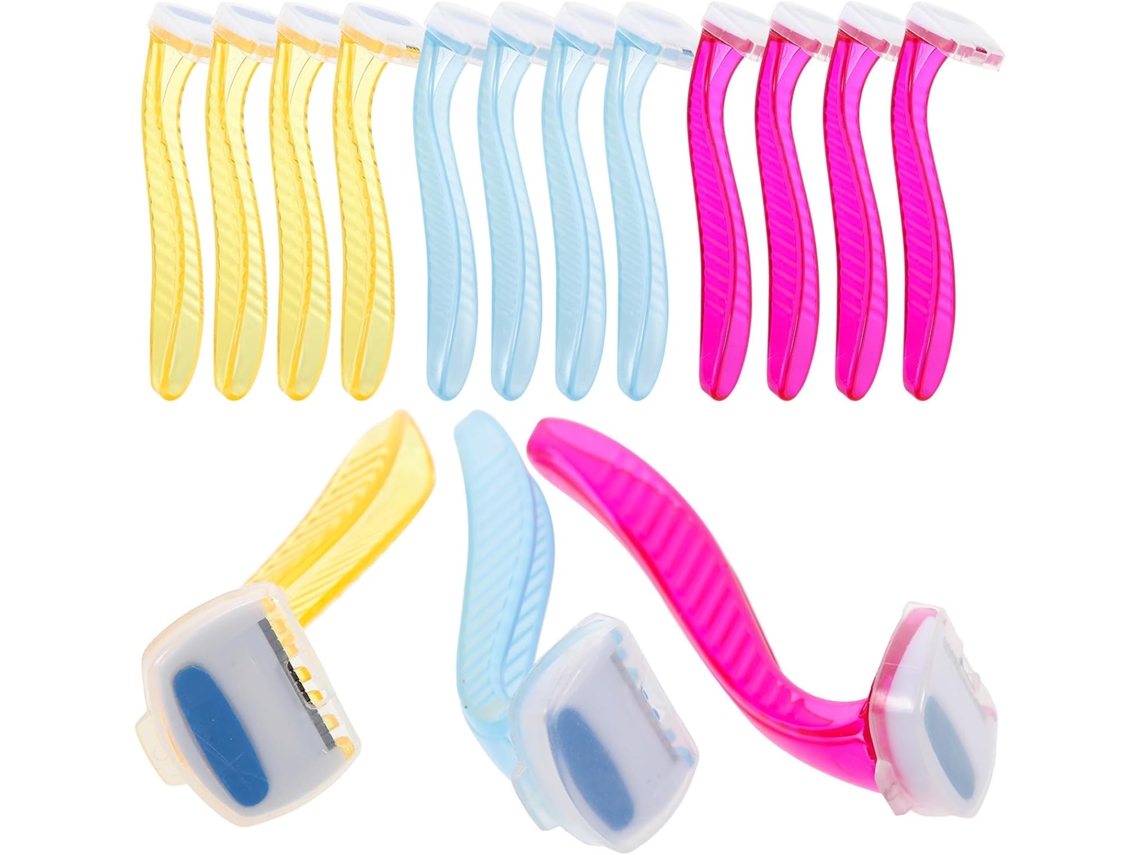 Conjunto De 15 Peças De Depilador Corporal Manual Feminino Em Aço Inoxidável E Abs, Minimiza Pelos.
