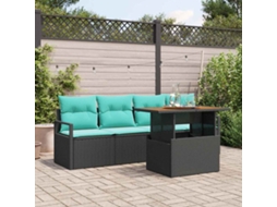 Vidaxl Conjunto De Sofá De Jardim 5 Unid. 4-número De Lugares