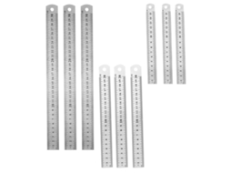 Conjunto De 9 Réguas Métricas Aço Inoxidável Fomiyes 15/20/30 Cm Para
