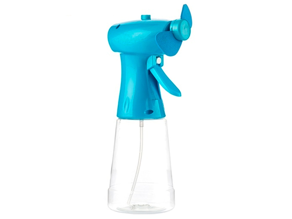 Ventilador Portátil Tradineur Com Spray De Água, Nebulização, Operado Por Bateria, Grande Potência, 21 X 10 X 7,7 Cm Cor Aleatória Acan